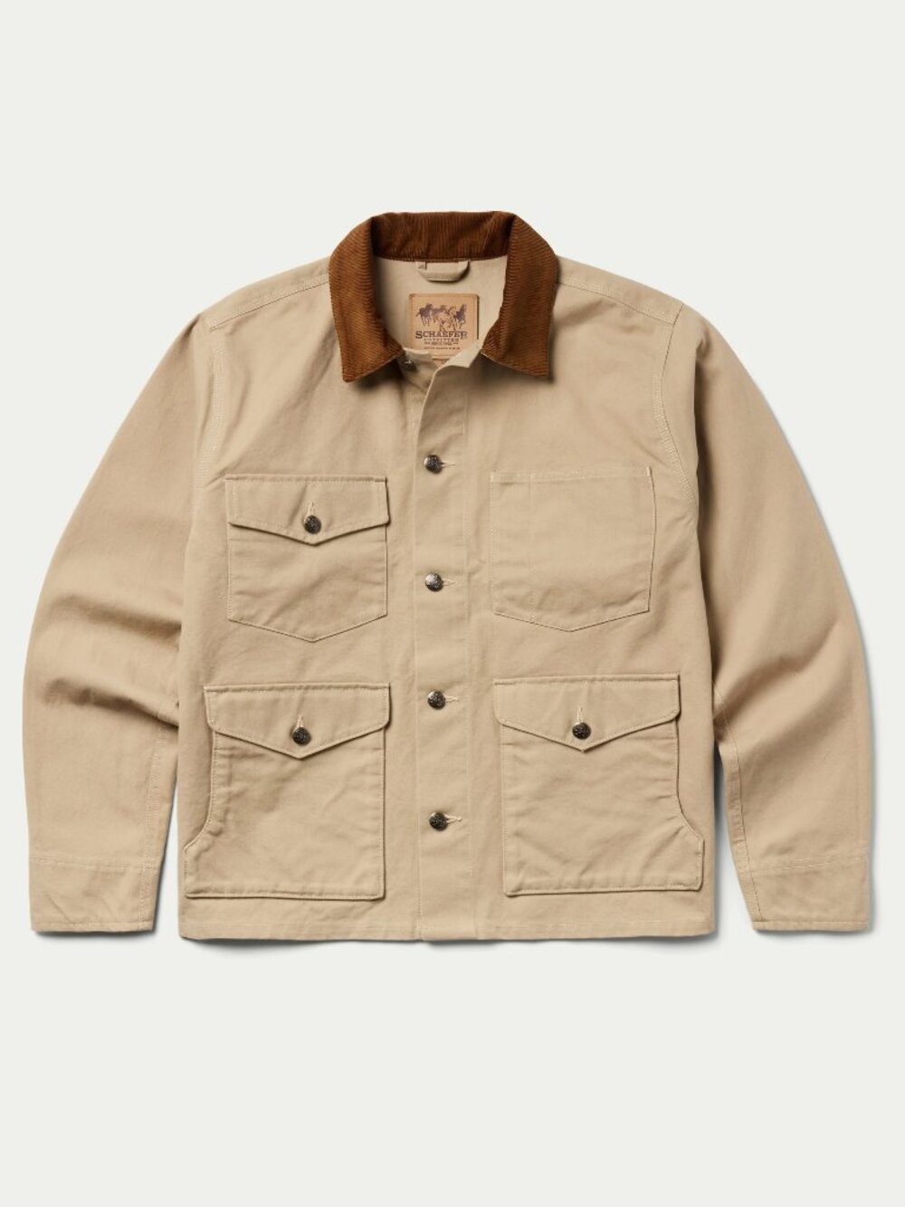 Schaefer Outfitter Fenceline Brush Jacket in Beige, Size Large